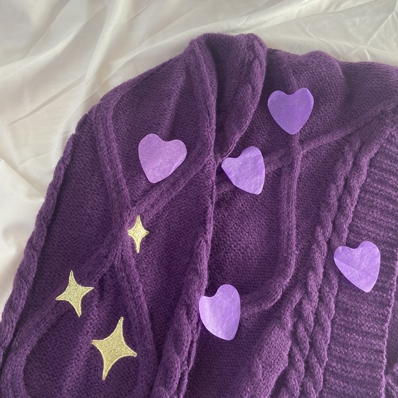 Taylor Swift Speak Now Cardigan XS Extra Small Purple - Picture 2 of 7